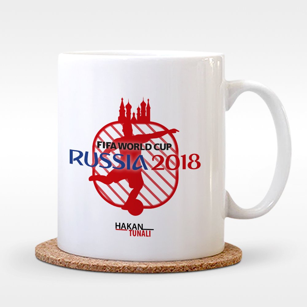 Kişiye Özel Dünya Kupası 2018 Tasarımlı Beyaz Kupa Bardak - 7