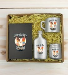 BK Gift Kişiye Özel İsimli DTF Best Friend Temalı Antrasit Defter & Gümüş Kahve Fincanı & Kolonya & Mum Hediye Seti-6, Arkadaşa Hediye, Doğum Günü Hediyesi