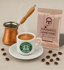 BK Gift Kişiye Özel İsimli Türk Kahvesi Fincanı & Bakır Cezve & Türk Kahvesi Seti-8, Arkadaş Hediye, Sevgiliye Hediye