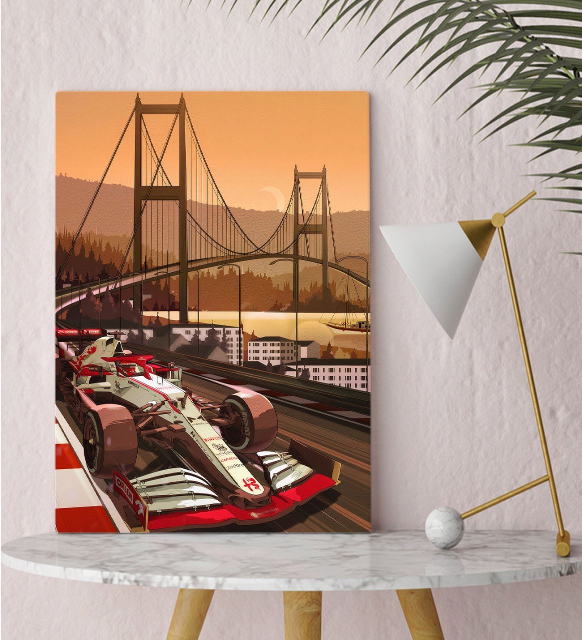 BK Gift Formula 1 Tasarımlı Kanvas Tablo 30x50cm-15