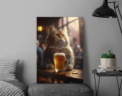 BK Gift  Beer Tasarımlı Kanvas Tablo-6 70x100cm Ev Dekorasyonu, Ev Hediyesi