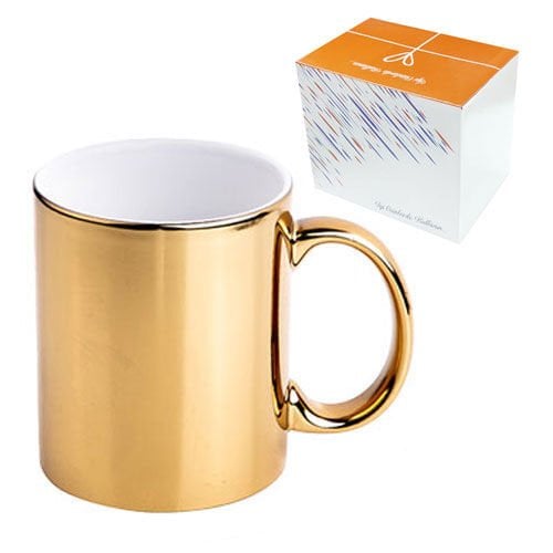 Sublimasyon Altın Metalik Kupa - Kutulu