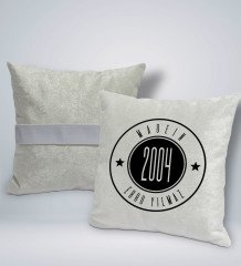 Kişiye Özel İsimli Made In Tasarımlı Kare Araç Koltuk Yastığı-1