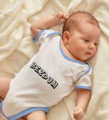 BK Kids Bezdum Tasarımlı Mavi Bebek Body Zıbın-2