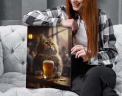 BK Gift  Beer Tasarımlı Kanvas Tablo-6 50x70cm Ev Dekorasyonu, Ev Hediyesi