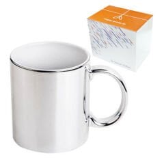 Sublimasyon Gümüş Metalik Kupa - Kutulu