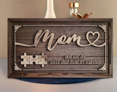 BK Gift Özel Yapım Anneler Günü Kabartma Figür Temalı Meşe Ağacı Tablo, Ev Dekorasyonu, Duvar Dekoru, Anneye Hediye-3