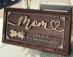 BK Gift Özel Yapım Anneler Günü Kabartma Figür Temalı Meşe Ağacı Tablo, Ev Dekorasyonu, Duvar Dekoru, Anneye Hediye-3