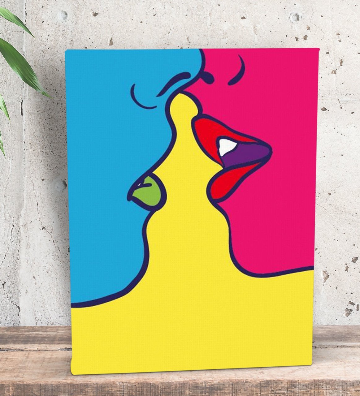 BK Gift Yatak Odası Konseptli  Dekoratif Mini Kanvas Tablo 15x20cm-35