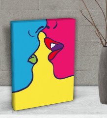 BK Gift Yatak Odası Konseptli  Dekoratif Mini Kanvas Tablo 15x20cm-35
