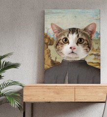 Evcil Dostlara Özel Portre Kanvas Tablo 50x70cm-36