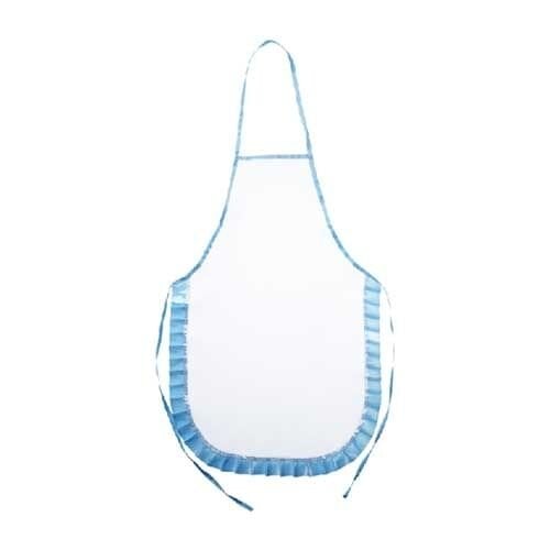 Sublimasyon Mutfak Önlüğü - Mavi Fırfırlı