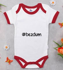 BK Kids Bezdum Tasarımlı Kırmızı Bebek Body Zıbın-1