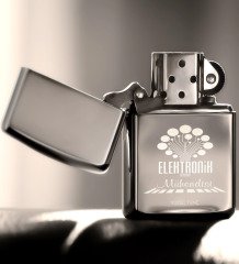 Kişiye Özel Elektronik Mühendisi Benzinli Gümüş Gri Metal Çakmak - 1