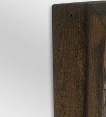 Kişiye Özel Fotoğraflı Karakalem Tasarımlı Dekoratif Doğal Masif Ahşap Çerçeve 15x20cm-1