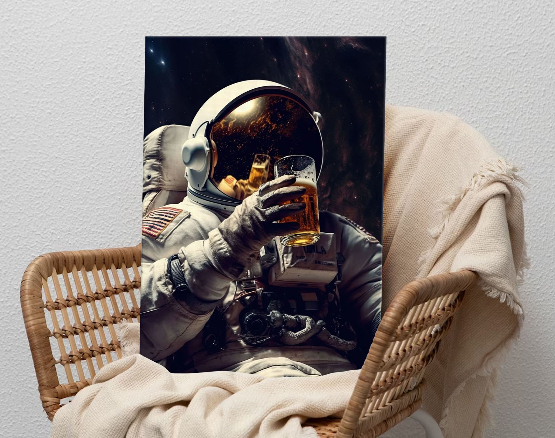 BK Gift  Beer Tasarımlı Kanvas Tablo-8 50x70cm Ev Dekorasyonu, Ev Hediyesi