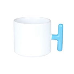 Sublimasyon Porselen T  Mavi Kulplu Kupa - Kutulu