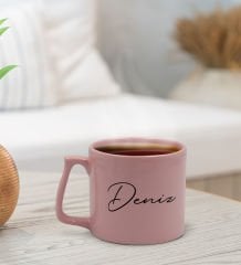 BK Gift Kişiye Özel İsimli Pastel Pembe Middle Kupa Bardak, Arkadaşa Hediye, Ev Hediyesi, Doğum Günü Hediyesi, Ofis Hediyesi-19