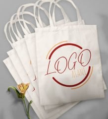 BK Gift Firmalara Özel Logolu Ham Bez Çanta (50 ADET), Toptan Bez Çanta, Logolu Çanta