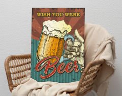 BK Gift  Beer Tasarımlı Kanvas Tablo-10 70x100cm Ev Dekorasyonu, Ev Hediyesi