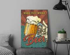 BK Gift  Beer Tasarımlı Kanvas Tablo-10 70x100cm Ev Dekorasyonu, Ev Hediyesi