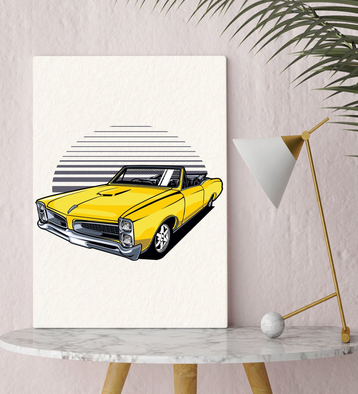 BK Gift Klasik Araç Tasarımlı Kanvas Tablo 30x50cm-1