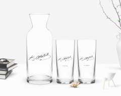 Kişiye Özel Renkli Baskılı Atatürk Temalı İkili Rakı Bardağı ve Karaf Hediye Seti-29