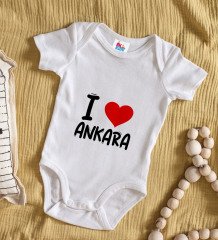 BK Kids I Love Şehir Serisi Bebek Body Zıbın - Model 1