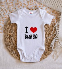 BK Kids I Love Şehir Serisi Bebek Body Zıbın - Model 1