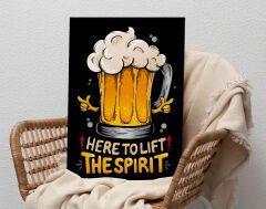 BK Gift  Beer Tasarımlı Kanvas Tablo-12 70x100cm Ev Dekorasyonu, Ev Hediyesi