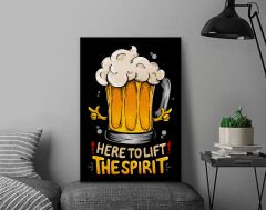 BK Gift  Beer Tasarımlı Kanvas Tablo-12 70x100cm Ev Dekorasyonu, Ev Hediyesi