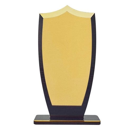 Sublimasyon Metal Baskılı Ahşap Plaket - Altın Metalli