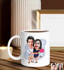 BK Gift Sevgiliye Özel Karikatürlü Hediye Seti-6, Sevgililer Günü Hediyesi, Yıl Dönümü Hediyesi, Nutella 400gr., Doğum Günü Hediyesi