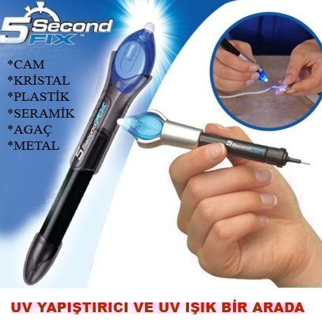 5 Second Fix Kristal Cam Yapıştırıcı ve UV Işık