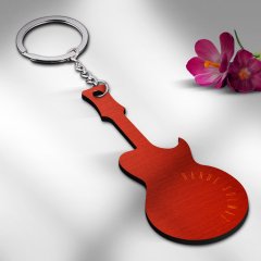 Kişiye Özel Gitar Anahtarlık - A2