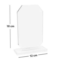 Sublimasyon Beyaz Kristal Plaket 1053