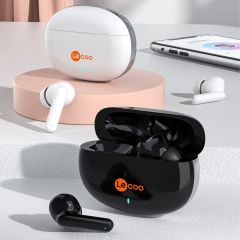 Lenovo Lecoo EW306 Hi-Fi Bluetooth 5.1 Kulak İçi TWS Gürültü Önleme Özellikli Silikon Başlıklı Sıvıya Karşı Dayanıklı Geniş Uyumlu Stereo Mikrofonlu Kulak İçi Kablosuz Kulaklık Siyah
