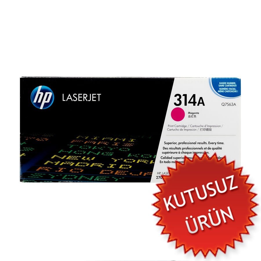 HP Q7563A (314A) Kırmızı Orjinal Toner - LaserJet 2700 (U) (T4530)