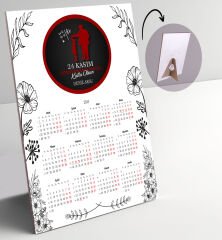 BK Gift Kişiye Özel İsimli Öğretmenler Günü Tasarımlı Defter Tükenmez Kalem ve Masaüstü 2024 Takvim Hediye Seti - 8, Öğretmene Hediye, Öğretmenler Günü