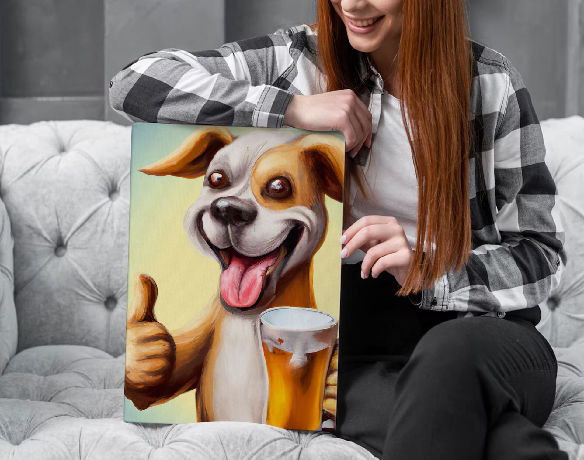 BK Gift  Beer Tasarımlı Kanvas Tablo-14 70x100cm Ev Dekorasyonu, Ev Hediyesi