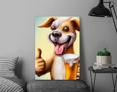 BK Gift  Beer Tasarımlı Kanvas Tablo-14 70x100cm Ev Dekorasyonu, Ev Hediyesi