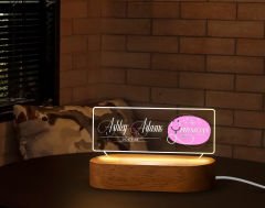 BK Gift Kişiye Özel isimli Doktor Temalı Led Işıklı Akrilik Masa İsimliği-6, Ofis Dekoru, Mesleki Hediye, Ofis Hediyeleri