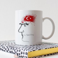 Kişiye Özel 23 Nisan Tasarımlı Beyaz Kupa Bardak - 12