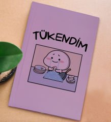 BK Gift Sert Kapaklı Lila Lastikli Defter , Arkadaşa Hediye, Yeni İş Hediyesi, Doğum Günü Hediyesi-8