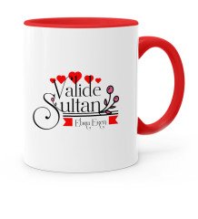 Kişiye Özel Valide Sultan Kırmızı Kupa Bardak - 2