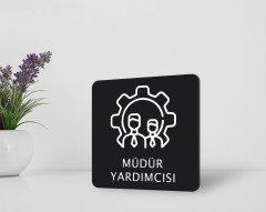 BK Home Müdür Yardımcısı Kapı Yönlendirme Levhası