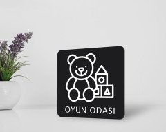 BK Home Oyun Odası Kapı Yönlendirme Levhası-1