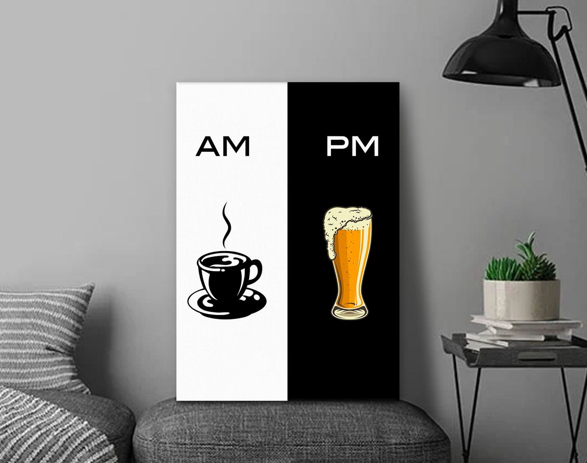 BK Gift  Beer Tasarımlı Kanvas Tablo-16 30x50cm Ev Dekorasyonu, Ev Hediyesi