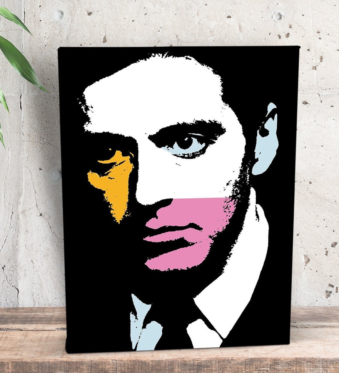 BK Gift Al Pacino Pop Art Tasarımlı Dekoratif Mini Kanvas Tablo 15x20cm-1