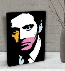 BK Gift Al Pacino Pop Art Tasarımlı Dekoratif Mini Kanvas Tablo 15x20cm-1